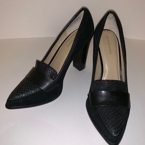 Saks Fifth Avenue Leather Loafer Aileen Heel
